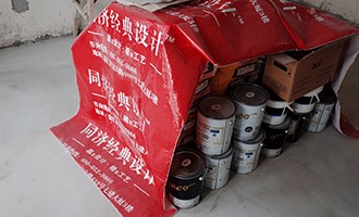 現場堆放輔料保護